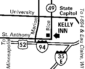 Best Western Kelly Inn St Paul Minnesota Map