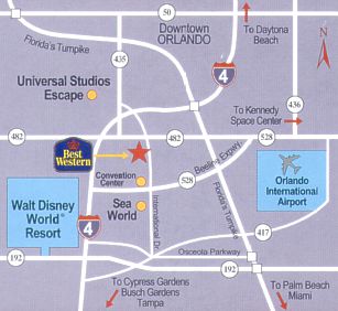 Best Western Plaza International Orlando Map